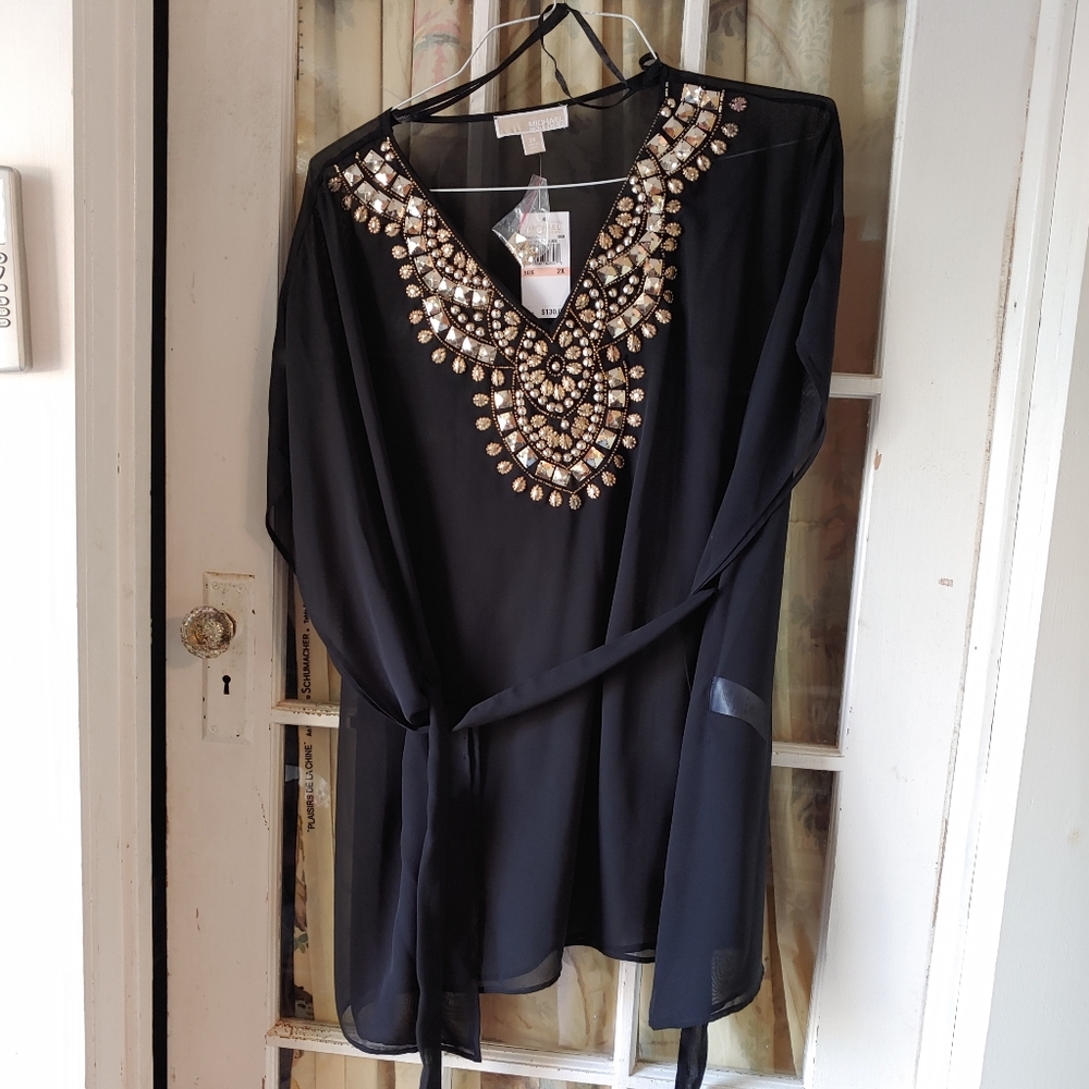 New black Michael Kors top